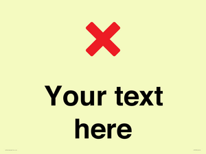 Custom plain background, red cross sign